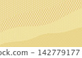 Luxurious Japanese patterned background illustrations, Japanese style wallpaper, featuring Yagasuri, Shippo-tsunagi, Asanoha, and Seigaiha patterns. 142779177