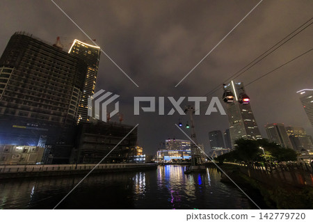 橫濱港的夜景 橫濱港的夜景 142779720