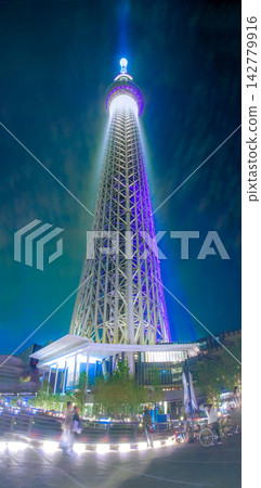 東京晴空塔的夜景 東京晴空塔的夜景 142779916