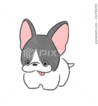 A French Bulldog with a relaxed touch A French Bulldog with a relaxed touch 142780705