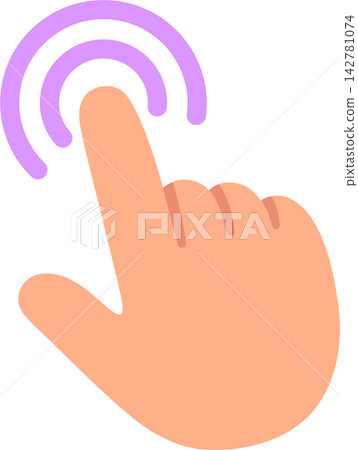 Touch finger icon Touch finger icon 142781074