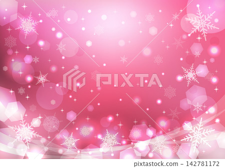 Winter glitter Christmas snowflake background pink Winter glitter Christmas snowflake background pink 142781172