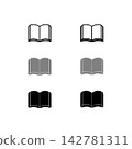 Open book icon 142781311