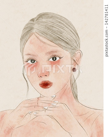 portrait of a beautiful young woman 142781411