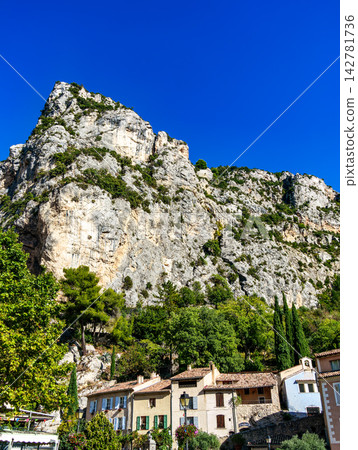 Moustiers-Sainte-Marie is a commune in the Provence-Alpes-Cote d'Azur region of Southeastern France Moustiers-Sainte-Marie is a commune in the Provence-Alpes-Cote d'Azur region of Southeastern France 142781736
