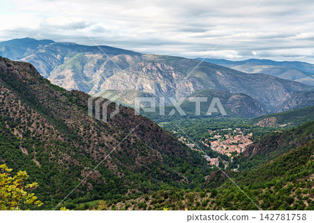 Abbey of Saint Martin du Canigou. Pyrenees-Orientales department in France, founded by monks of the Benedictine order Abbey of Saint Martin du Canigou. Pyrenees-Orientales department in France, founded by monks of the Benedictine order 142781758