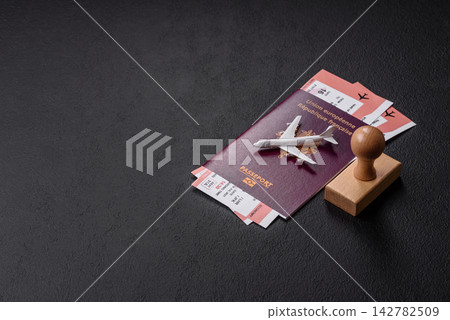 French passport for travel, immigration, education, and business. French passport French passport for travel, immigration, education, and business. French passport 142782509