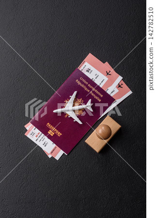 French passport for travel, immigration, education, and business. French passport French passport for travel, immigration, education, and business. French passport 142782510