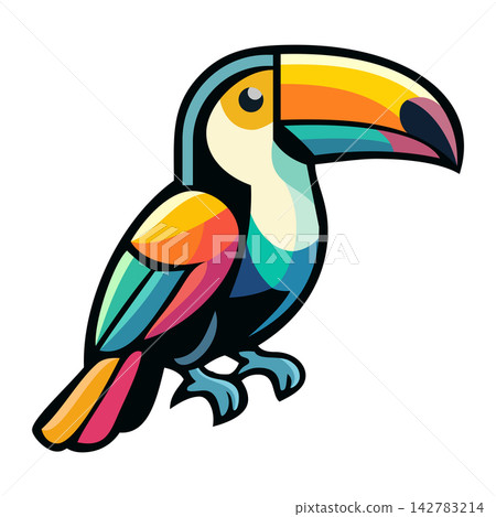 toucan mascot logo design vector 142783214