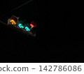 Traffic light with 3 arrows 142786086