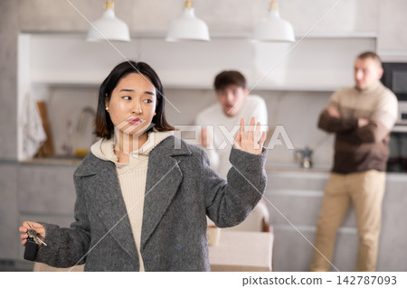 Young girl leaves his family and home after quarrel with relatives Young girl leaves his family and home after quarrel with relatives 142787093