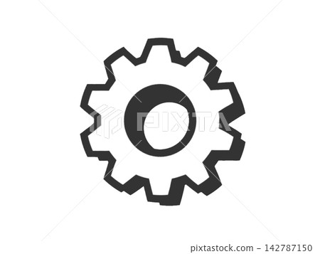 Simple gear icon Simple gear icon 142787150