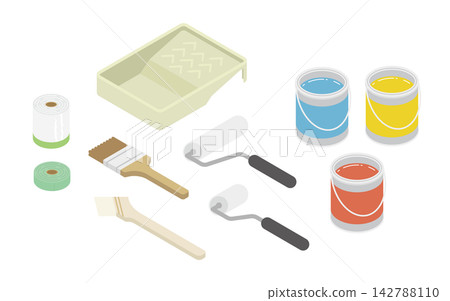 用於繪畫工具的等距風格材質 用於繪畫工具的等距風格材質 142788110