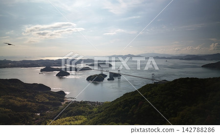 【航拍】日落時的來島海峽 【航拍】日落時的來島海峽 142788286