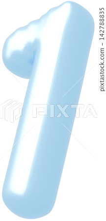 3D image_balloon_1_light blue 3D image_balloon_1_light blue 142788835