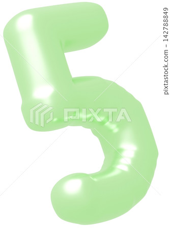 3D image_balloon_5_黃綠色 3D image_balloon_5_黃綠色 142788849