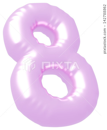 3D image_balloon_8_purple 3D image_balloon_8_purple 142788862