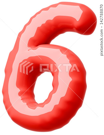 3D image_balloon_6_red 3D image_balloon_6_red 142788870