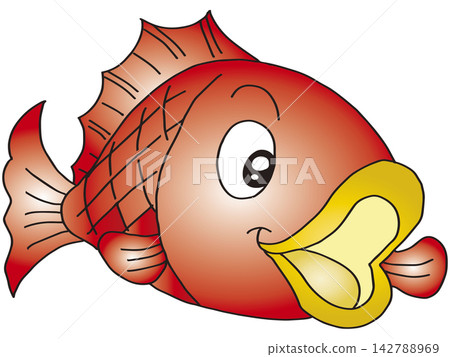 Hand-drawn fish illustration ☆ Goldfish Hand-drawn fish illustration ☆ Goldfish 142788969