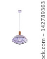 White hanging lamp isolated on white background 142789363