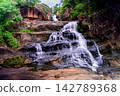 2nd  tiered  Chat trakan waterfall at chat trakan national park, phitsanulok, Thailand. 142789368