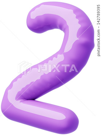 3D image_balloon_2_purple 3D image_balloon_2_purple 142789395