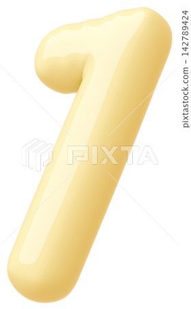 3D image_balloon_1_yellow 3D image_balloon_1_yellow 142789424