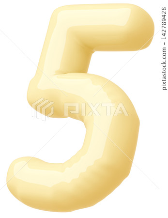 3D image_balloon_5_yellow 3D image_balloon_5_yellow 142789428