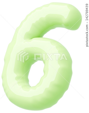 3D image_balloon_6_黃綠色 3D image_balloon_6_黃綠色 142789439