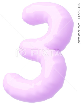 3D image_balloon_3_purple 3D image_balloon_3_purple 142789446