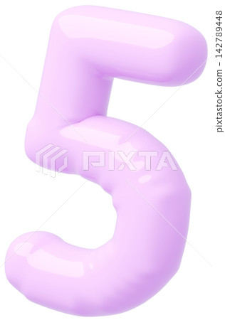 3D image_balloon_5_purple 3D image_balloon_5_purple 142789448