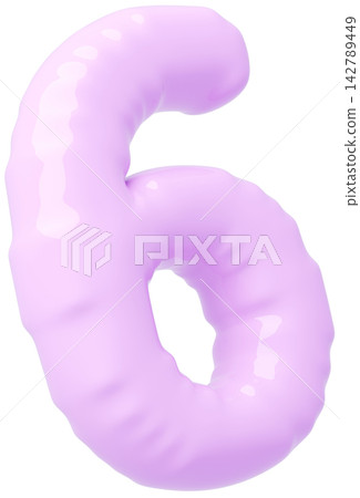 3D image_balloon_6_purple 3D image_balloon_6_purple 142789449