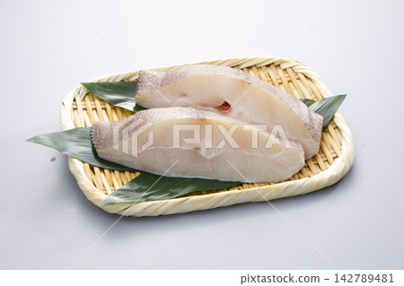 Two slices of turbot. Two slices of turbot. 142789481