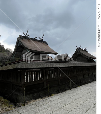 Izumo Taisha Shrine, Shimane Prefecture: The majestic main hall Izumo Taisha Shrine, Shimane Prefecture: The majestic main hall 142789684