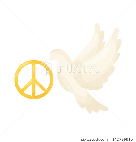 Illustration of Peace Dove 142789910