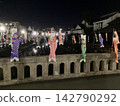 Carp streamers in the warehouse district of Tochigi City 142790292