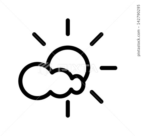 Fog day icon design template Fog day icon design template 142790295