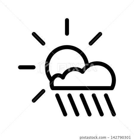 Fog day icon design template Fog day icon design template 142790301