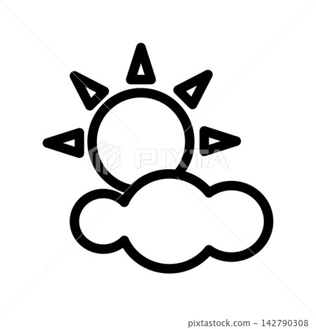 Fog day icon design template Fog day icon design template 142790308