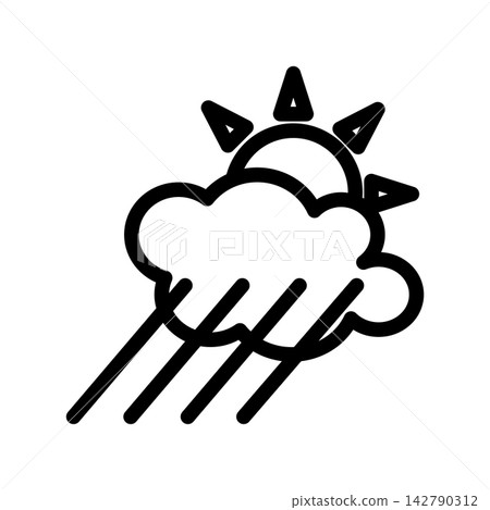 Fog day icon design template Fog day icon design template 142790312