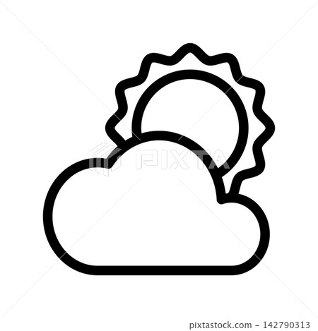Fog day icon design template Fog day icon design template 142790313