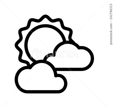 Fog day icon design template 142790315