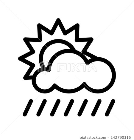 Fog day icon design template 142790316