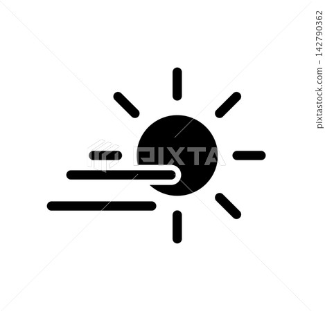 Fog day icon design template Fog day icon design template 142790362