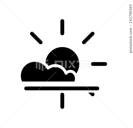 Fog day icon design template 142790365