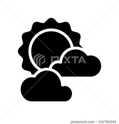 Fog day icon design template Fog day icon design template 142790388