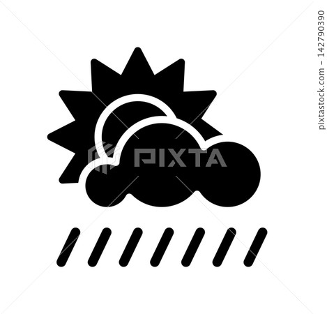 Fog day icon design template Fog day icon design template 142790390