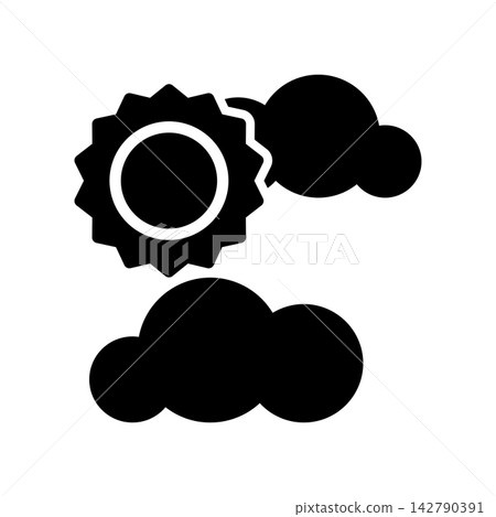 Fog day icon design template 142790391