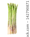Fresh green asparagus isolated on white background 142790871