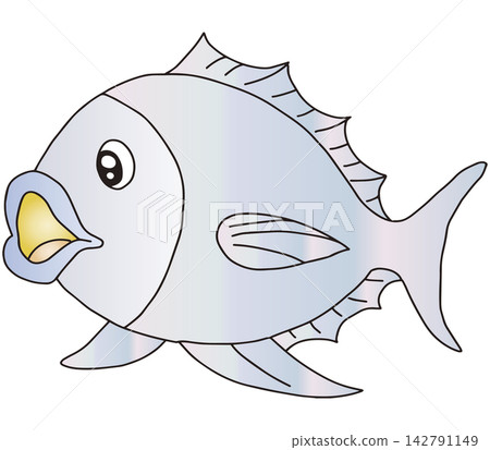 手繪魚類插圖 ☆ 色魚 手繪魚類插圖 ☆ 色魚 142791149